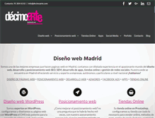 Tablet Screenshot of decimoarte.com